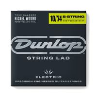 Струны для 8-струнной электрогитары Dunlop DEN1074 Electric Nickel Performance+