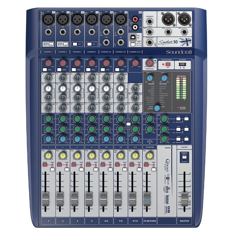 Soundcraft Signature 10 купить по выгодной цене, микшерный пульт с