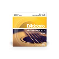Струны для акустических гитар 12-52 D`Addario EJ-19