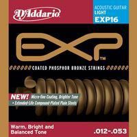 Струны для акустических гитар 12-53 D`Addario EXP-16