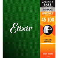 Струны для бас-гитар 45-100 Elixir 14502 NanoWeb