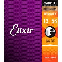 Струны для акустических гитар 13-56 Elixir 16102 NanoWeb