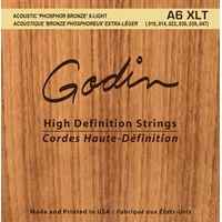 Комплект струн для акустической гитары Godin A6 XLT 008988