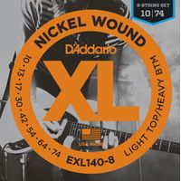 Струны для 8-струнной электрогитары D`Addario EXL-140-8