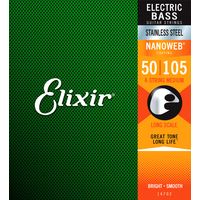 Струны для бас-гитар 50-105 Elixir 14702 NanoWeb