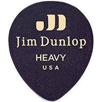 Медиаторы Dunlop 485R03TH Celluloid Black Teardrop Thin 72Pack