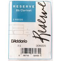 Трости для кларнета bb, reserve №2,5 (2 шт) D`Addario DCR0225