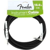 Кабель инструментальный Fender FSR 18.6` Angle Instrument Cable Black