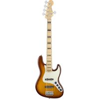 Бас-гитара Fender American Elite Jazz Bass® V Ash, Maple Fingerboard, Tobacco Sunburst