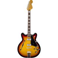 Шестиструнная полуакустическая гитара Fender Modern Player Coronado RW 3-Tone Sunburst