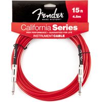 Кабель инструментальный Fender 15' California Instrument Cable Candy Apple Red
