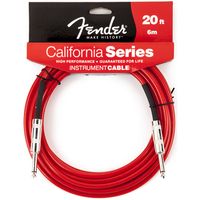 Кабель инструментальный Fender 20' California Instrument Cable Candy Apple Red