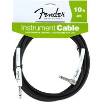 Кабель инструментальный Fender 10' Angle Instrument Cable Black
