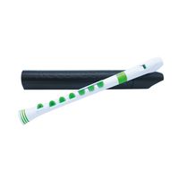 Блок-флейта Nuvo Recorder+ White/ Green with hard case