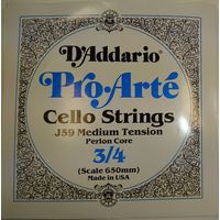 Струны для виолончели D`Addario J59 3/4M(O)