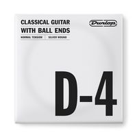Струна для классической гитары Dunlop DCV04DNB Nylon Silver Wound Ball Ends D-4