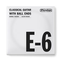 Струна для классической гитары Dunlop DCV06ENB Nylon Silver Wound Ball Ends E-6