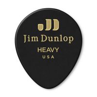 Медиаторы Dunlop 485P03HV Celluloid Black Teardrop Heavy 12Pack