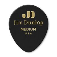 Медиаторы Dunlop 485P03MD Celluloid Black Teardrop Medium 12Pack