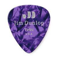 Медиаторы Dunlop 483P13TH Celluloid Purple Pearloid Thin 12Pack