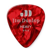 Медиаторы Dunlop 483P09HV Celluloid Red Pearloid Heavy 12Pack