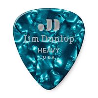 Медиаторы Dunlop 483P11HV Celluloid Turquoise Pearloid Heavy 12Pack