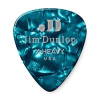 Медиаторы Dunlop 483P11XH Celluloid Turquoise Pearloid Extra Heavy 12Pack