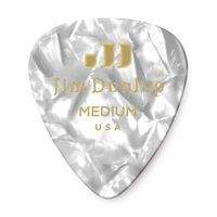 Медиаторы Dunlop 483P04MD Celluloid White Pearloid Medium 12Pack