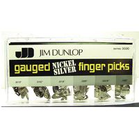 Коробка медиаторов на палец Dunlop 3020 Nickel Silver Fingerpick Display