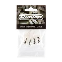 Медиатор на большой палец Dunlop 9003P Plastic Thumbpick White 4Pack
