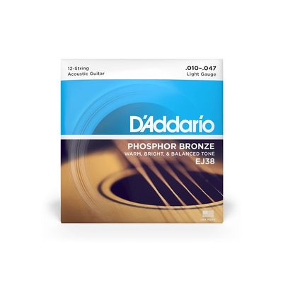 Струны для 12-струнных гитар D`Addario EJ-38