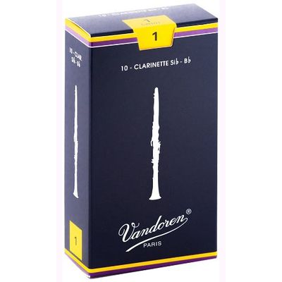 Трости для кларнета Bb, традиционные №1 (10 шт) Vandoren Traditional 1.0 10-pack (CR101)