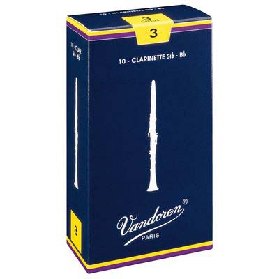 Трости для кларнета Bb, традиционные №3 (10 шт) Vandoren Traditional 3.0 10-pack (CR103)