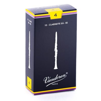 Трости для кларнета Bb, традиционные №4 (10 шт) Vandoren Traditional 4.0 10-pack (CR104)