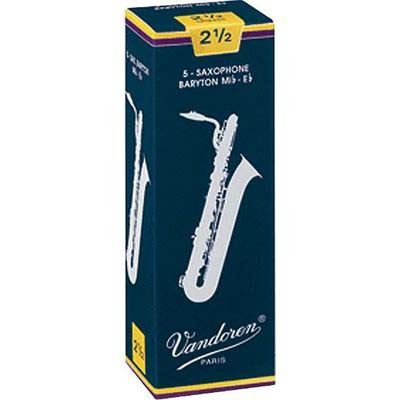 Трости для баритон-саксофона Vandoren Traditional 2.5 5-pack (SR2425)