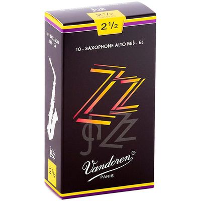 Трости для альт-саксофона, jazz, №2.5 (10 шт) Vandoren jaZZ 2.5 10-pack (SR4125)