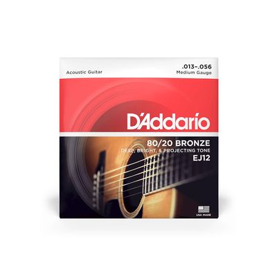 Струны для акустических гитар 13-56 D`Addario EJ-12