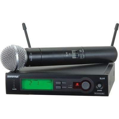 Приемник радиосистемы Shure SLX4+SLX2/ SM58