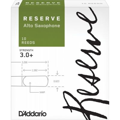 Трости для альт-саксофона, reserve №3+ (10 шт) D`Addario DJR10305