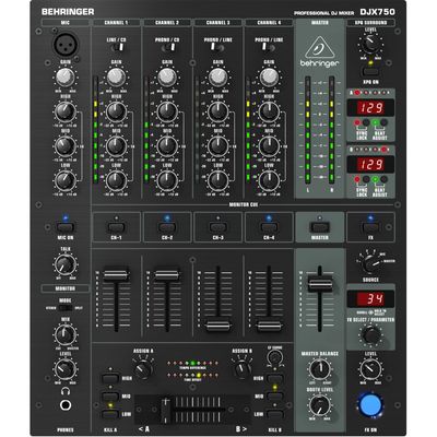 Пятиканальный DJ-микшер Behringer DJX750 Pro Mixer