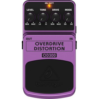 Гитарная педаль Overdrive + Distortion Behringer OD300 Overdrive/ Distortion