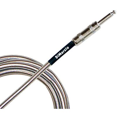 Кабель инструментальный DiMarzio Metallic Instrument Cable 18` Silver EP1718SSSM