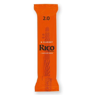 Трость для кларнета Bb, RICO №2 (1 шт) Rico RCA2520/1