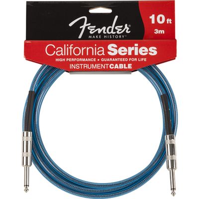 Кабель инструментальный Fender 10' California Cable Lake Placid Blue