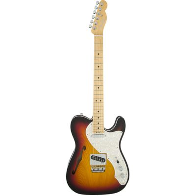 Электрогитара Fender American Elite Telecaster Thinline MN 3-Color Sunburst