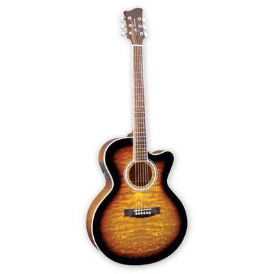 Электроакустическая гитара Jay Turser JTA-424QCET-TSB (Уценка)