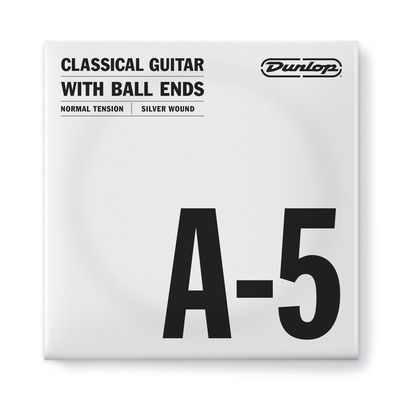 Струна для классической гитары Dunlop DCV05ANB Nylon Silver Wound Ball Ends A-5