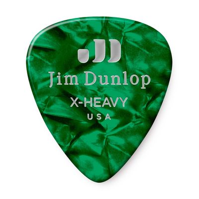 Медиаторы Dunlop 483P12XH Celluloid Green Pearloid Extra Heavy 12Pack