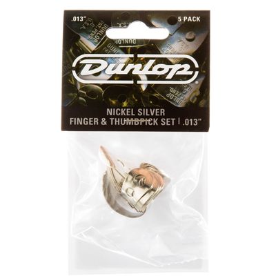 Медиаторы на палец Dunlop 33P013 Nickel Silver Fingerpick 5Pack
