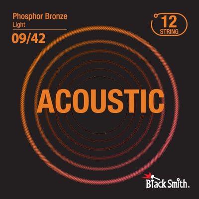 Струны для 12-струнной акустической гитары BlackSmith Phosphor Bronze Light 9/42 12 String